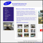 Screen shot of the Broomhall Fabrications Ltd website.