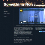 Screen shot of the Something Noisy Ltd website.