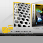 Screen shot of the Adcam Fabrications Ltd website.