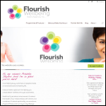 Screen shot of the Flourish Wellbeing Ltd website.