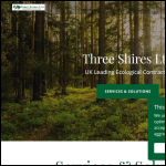 Screen shot of the Three Shires Ltd website.