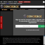 Screen shot of the Ticket Concierge Ltd website.