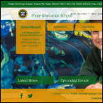 Screen shot of the Poole Grammar School website.