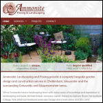 Screen shot of the Ammonite Paving & Landscaping Ltd website.