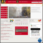 Screen shot of the Myton School Trust website.