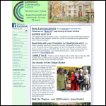 Screen shot of the Vineyard Community Centre website.