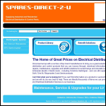 Screen shot of the Spares Direct 2 U Ltd website.