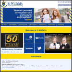 Screen shot of the St Wilfrid's Church of England Academy website.