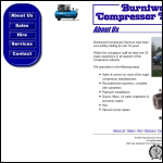 Screen shot of the Burntwood Compressor Services Ltd website.