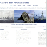 Screen shot of the Diligence Maritime Security Ltd website.