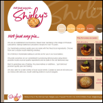 Screen shot of the Shirley's Pies Ltd website.