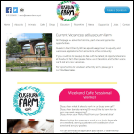 Screen shot of the Ouseburn Farm Charity Ltd website.