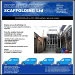 Screen shot of the Skyline Access Scaffolding Ltd website.