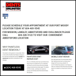 Screen shot of the A C Paintless Dent Removal Ltd website.