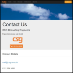 Screen shot of the Csg Consulting Ltd website.