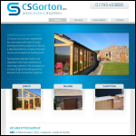 Screen shot of the C S Gorton Ltd website.