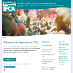 Screen shot of the The Association of Inshore Fisheries & Conservation Authorities Ltd website.