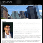 Screen shot of the Misra Ventures Ltd website.