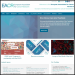 Screen shot of the European Association for Cancer Research website.
