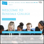 Screen shot of the The Rosedale Hewens Academy Trust website.