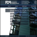 Screen shot of the Philip Dunbavin Acoustics Ltd website.