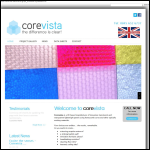 Screen shot of the CoreVista Ltd website.
