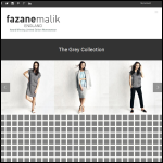 Screen shot of the Fazane Malik Clothing Ltd website.