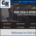 Screen shot of the C H Welding Services website.