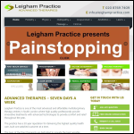 Screen shot of the Leigham Practice Ltd website.