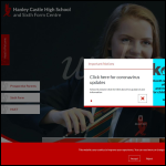 Screen shot of the Hanley Castle High School website.