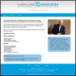 Screen shot of the Candeland Associates Ltd website.