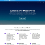Screen shot of the Merseyweb Ltd website.