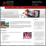 Screen shot of the Fire Prevention Specialists Ltd website.