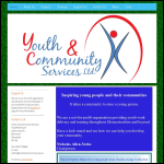 Screen shot of the Youth & Community Services Ltd website.