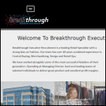 Screen shot of the Breakthrough Executive Recruitment Ltd website.