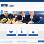 Screen shot of the The Cheadle Academy website.