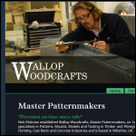 Screen shot of the Wallop Woodcrafts (Master Pattern Makers) website.