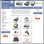 Screen shot of the BWE Scales & Cash Registers website.