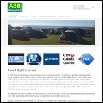 Screen shot of the A38 Caravans Ltd website.