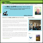Screen shot of the The Bill Lloyd Memorial Trust Ltd website.