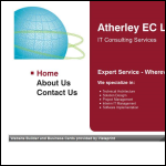 Screen shot of the Atherley Ec Ltd website.
