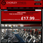 Screen shot of the Chorley Fitness website.