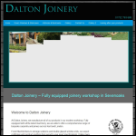 Screen shot of the Dalton Joinery website.