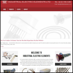 Screen shot of the Industrial Electric Elements Ltd website.