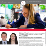 Screen shot of the Staffordshire University Academies Trust website.