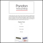 Screen shot of the Pandon Trading Ltd website.