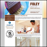 Screen shot of the Foley Decor Ltd website.