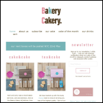 Screen shot of the Bakery Cakery Ltd website.