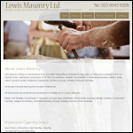 Screen shot of the Cemetery Stone Masons Ltd website.