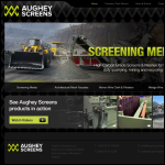 Screen shot of the Aughey Screens Ltd website.